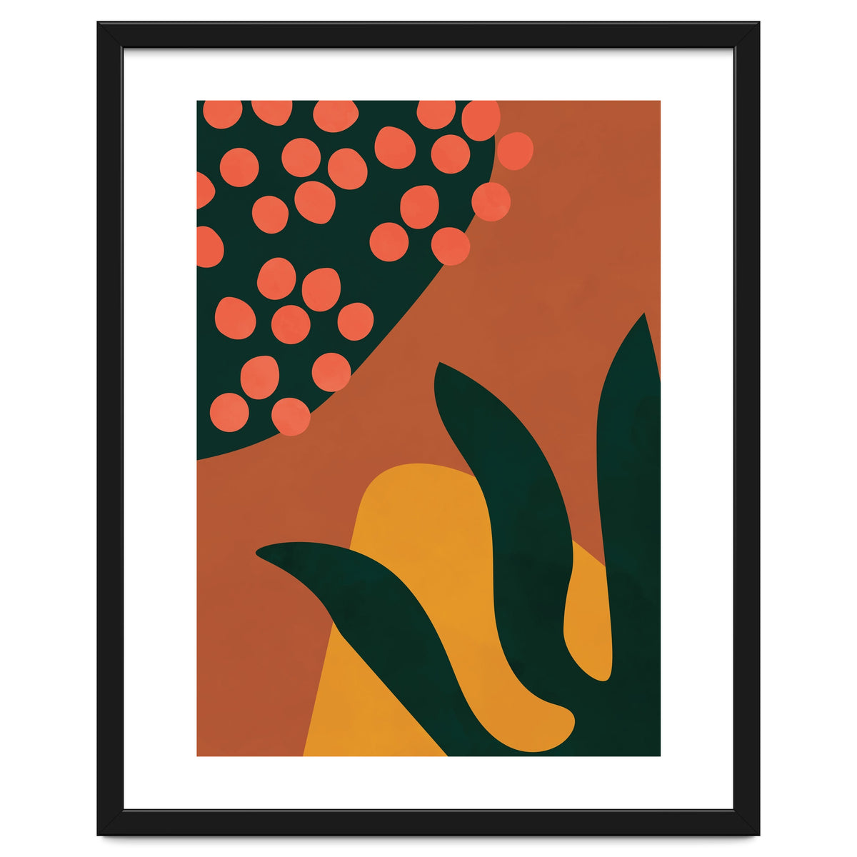 Abstract Boho Botanical Minimalist Modern