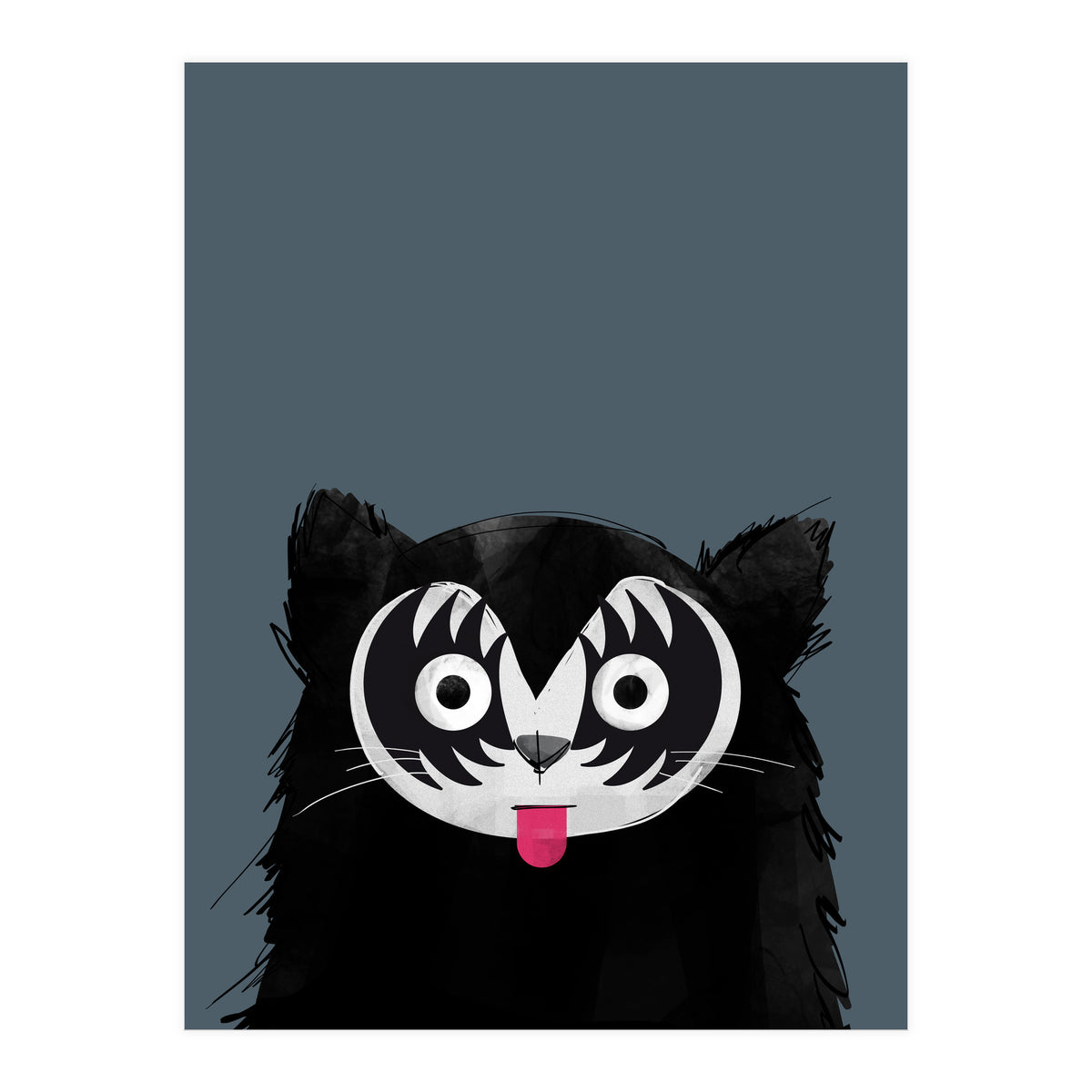 Doozal Cat Kiss (Print Only)