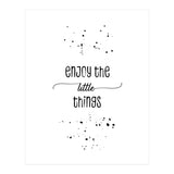 TEXT ART Enjoy the little things (Print Only) thumbnail