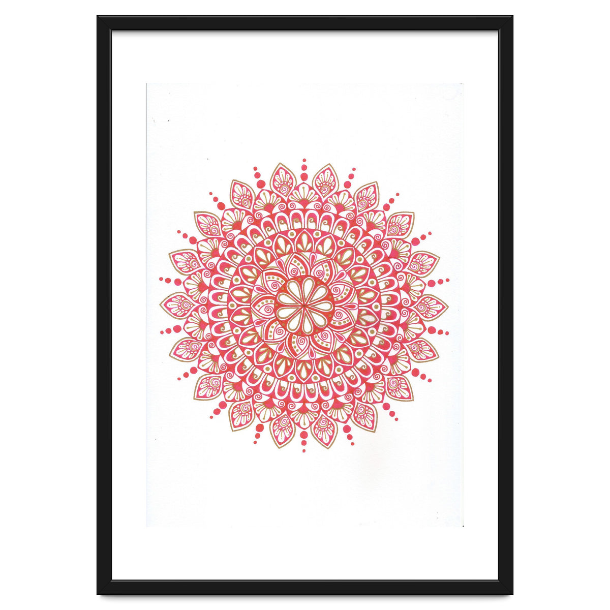 Red & Gold Mandala 2