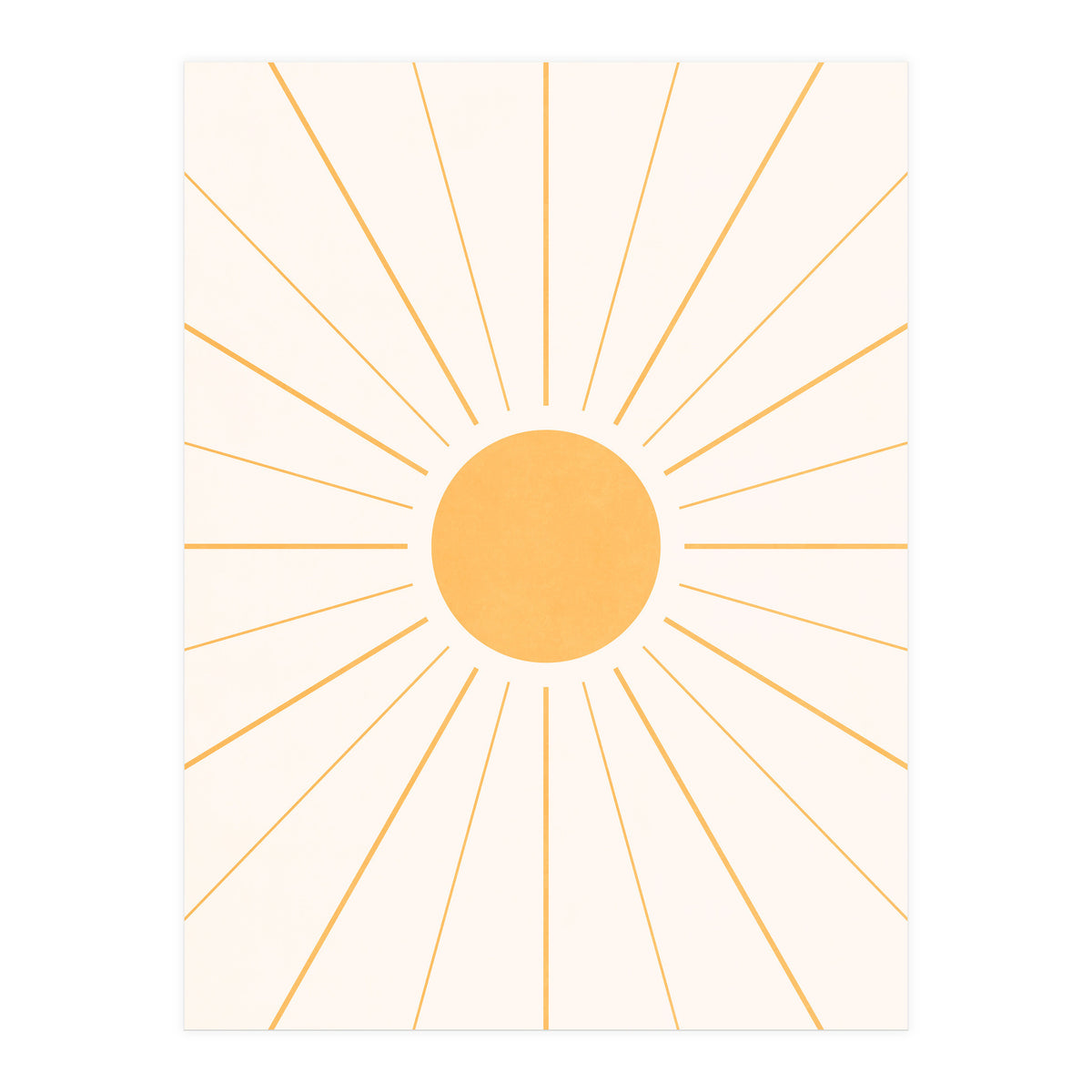 SUN IN LINE - GOLD (Print Only)