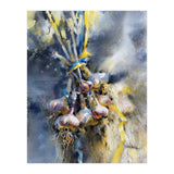 Garlic With Ribbon. Watercolor painting Still life (Print Only) thumbnail