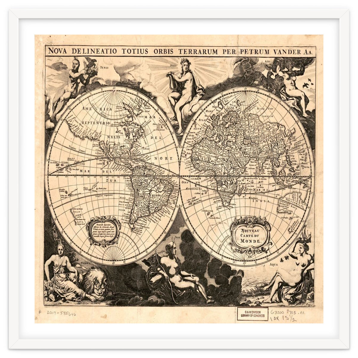 Old world mapa mundi