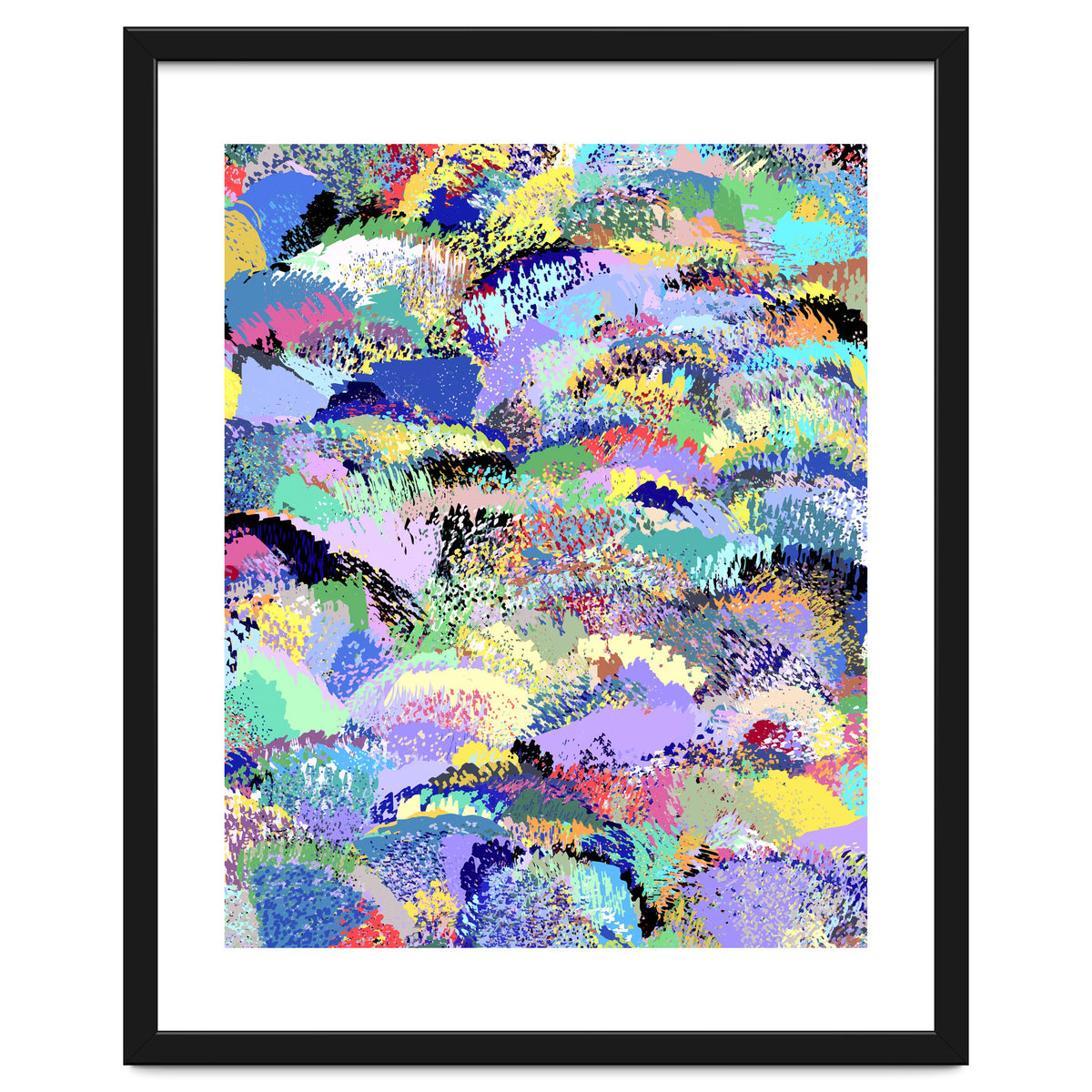 Lavender Soul Garden, Botanical Jungle Bohemian Nature Illustration, Plants Forest PaintingGarden