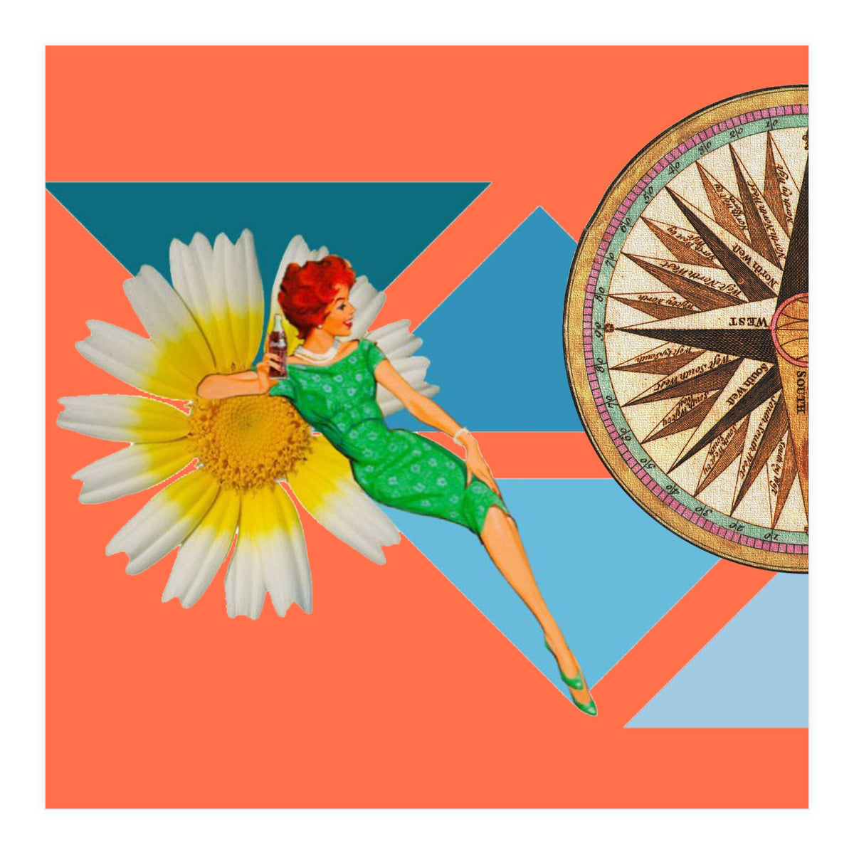 Daisy Orange (Print Only)