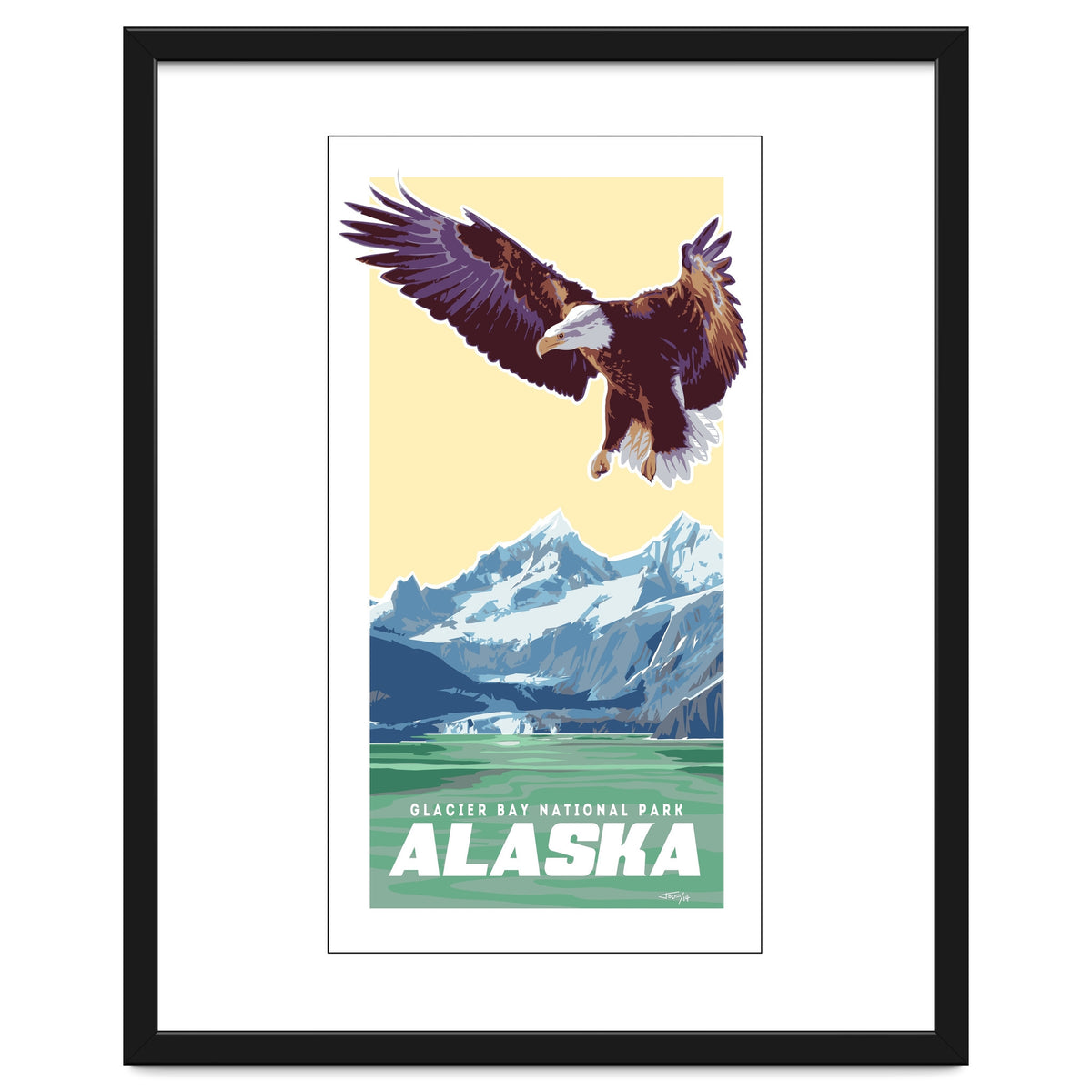 Alaskan Eagle Poster