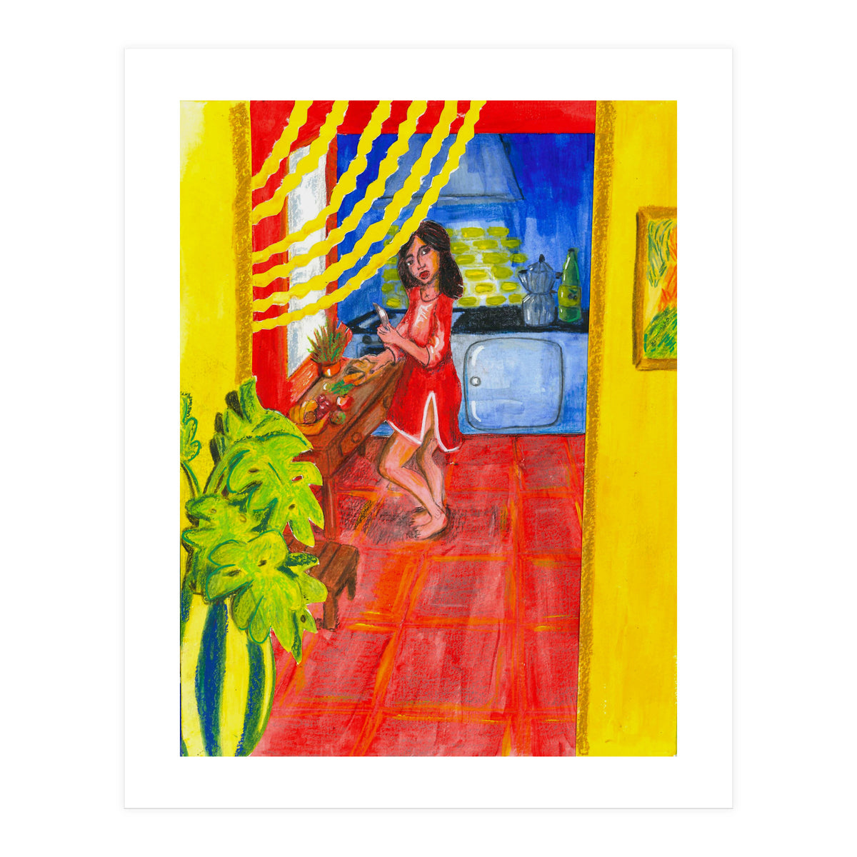 Penelope In The Kitchen (Print Only)