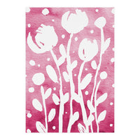 Abstract Flowers Pink (Print Only)