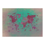 World Map text green (Print Only) thumbnail