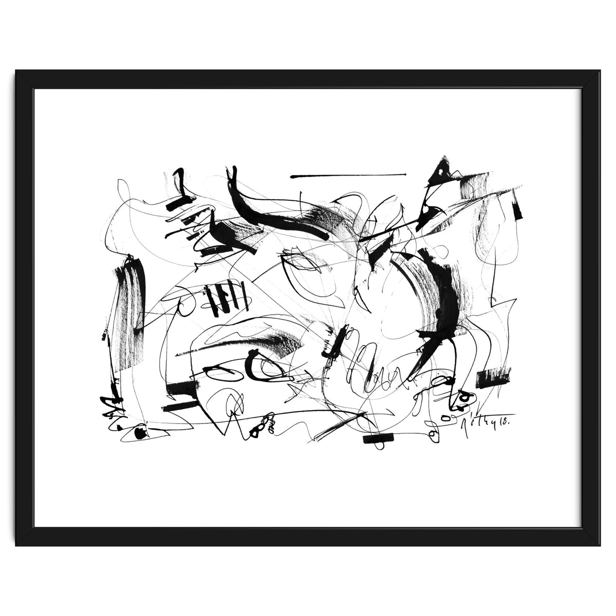 Crushed by a Bull - b&w