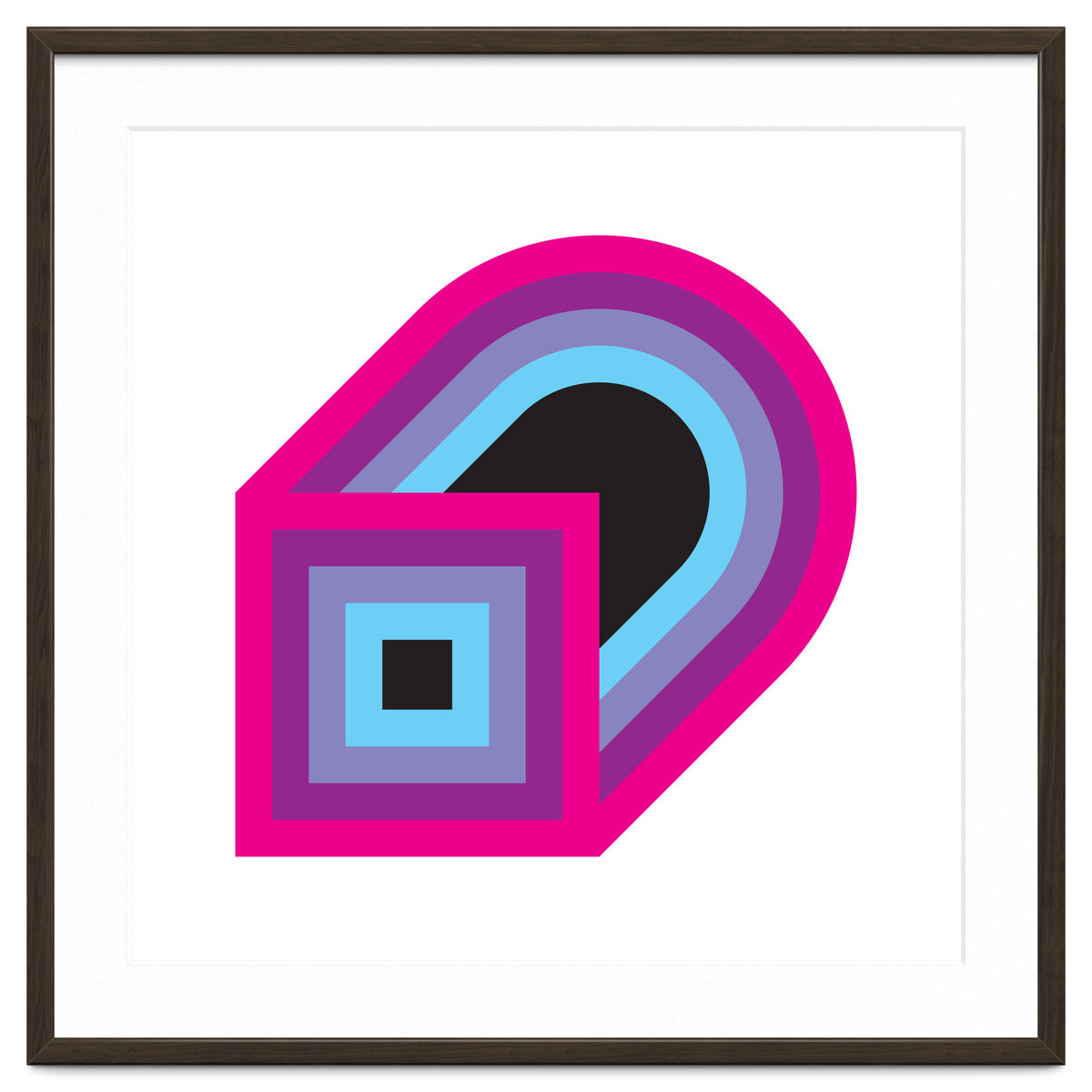 Geometric Shapes No. 41 - purple, blue & lilac