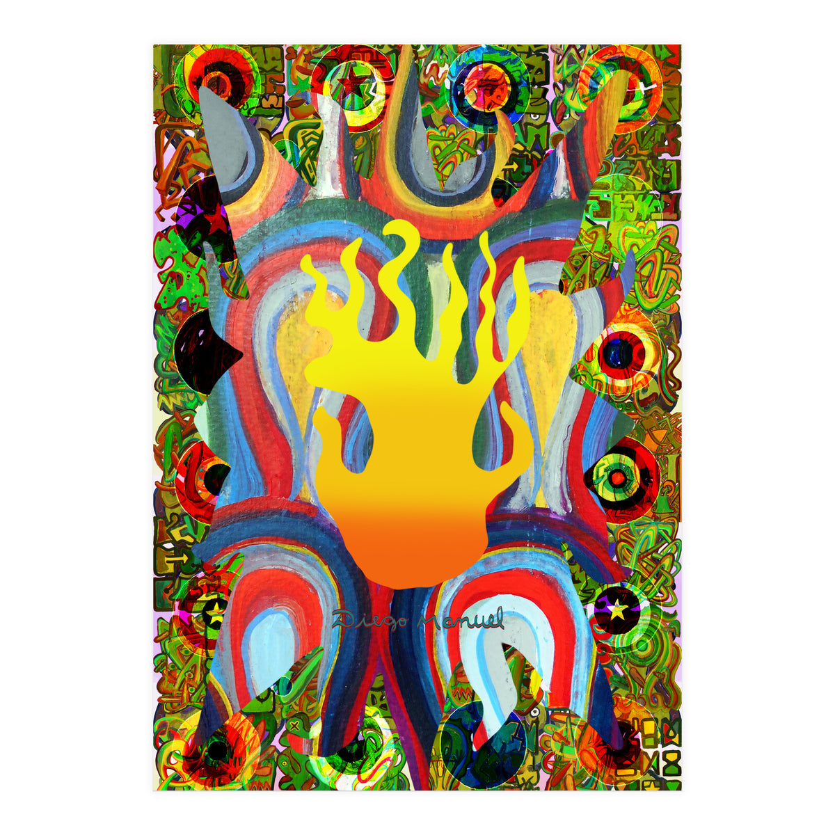 Fuego Y Graffiti 11 (Print Only)