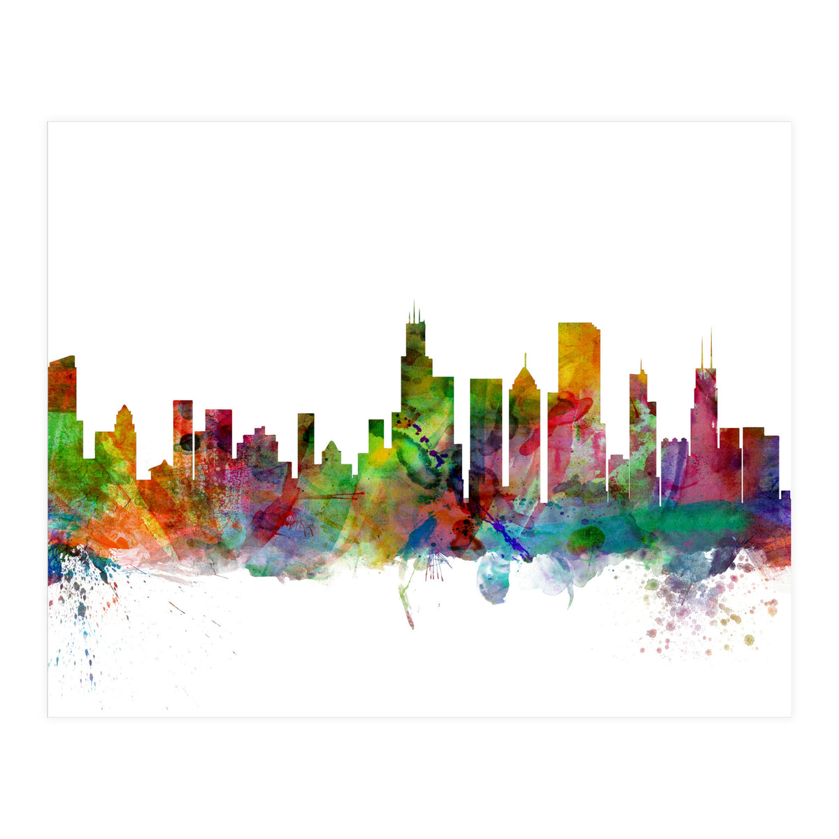 Chicago Illinois Skyline (Print Only)
