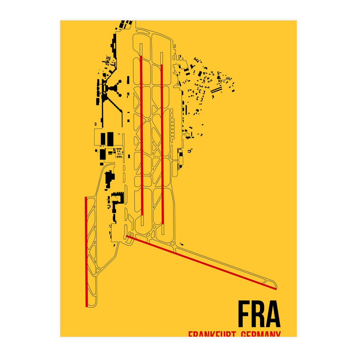 Frankfurt Airport Layout (Print Only)