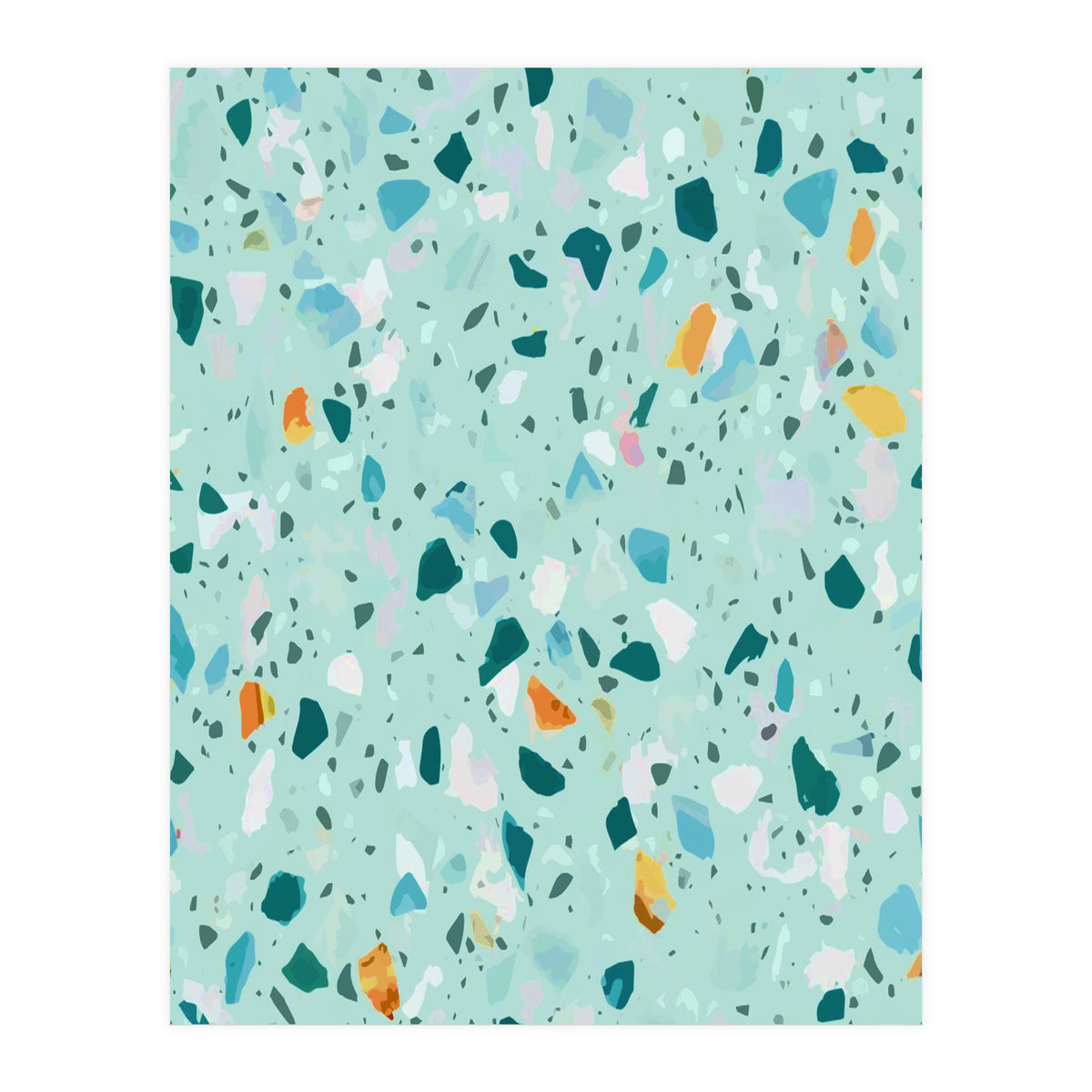 Blue Terrazzo (Print Only)