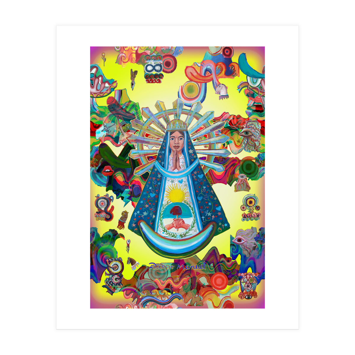 Virgen Y Graffiti 27 (Print Only)