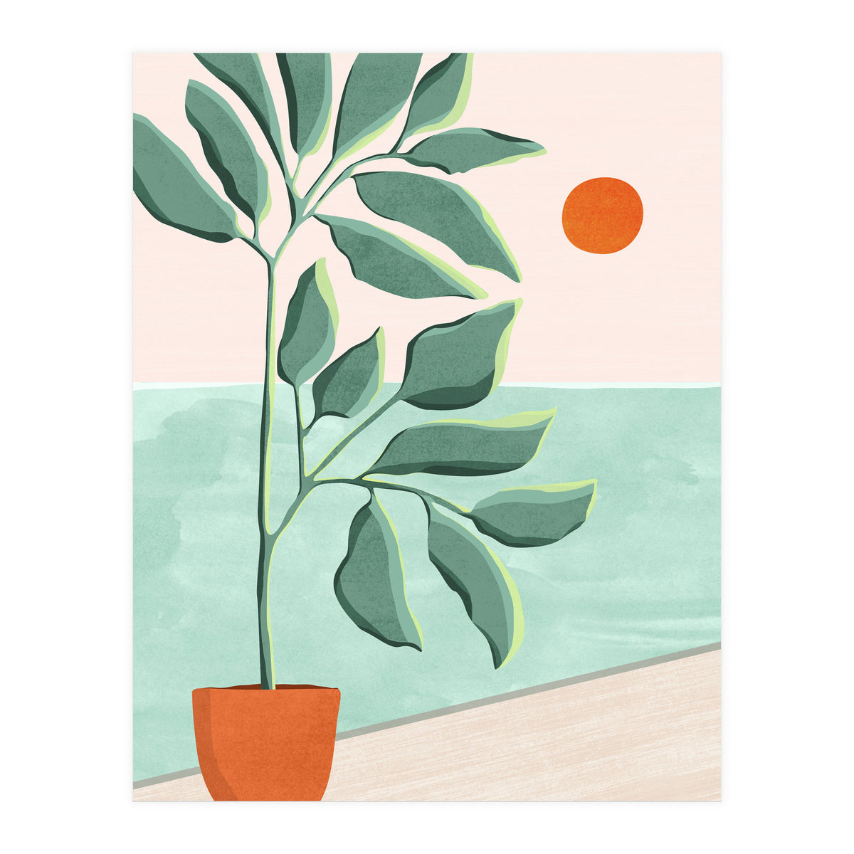 Sunset At The Beach House No.1 (Print Only)