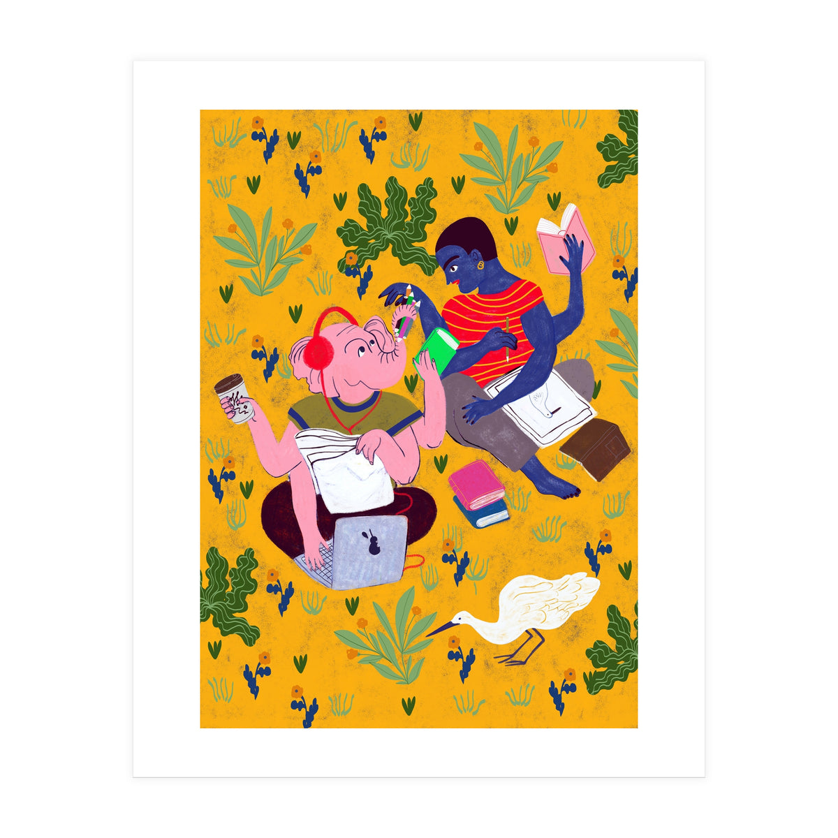 Sketching In The Park (Print Only)