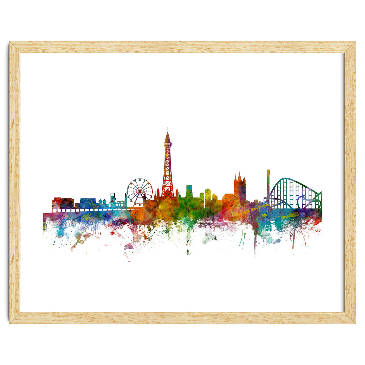 Blackpool England Skyline