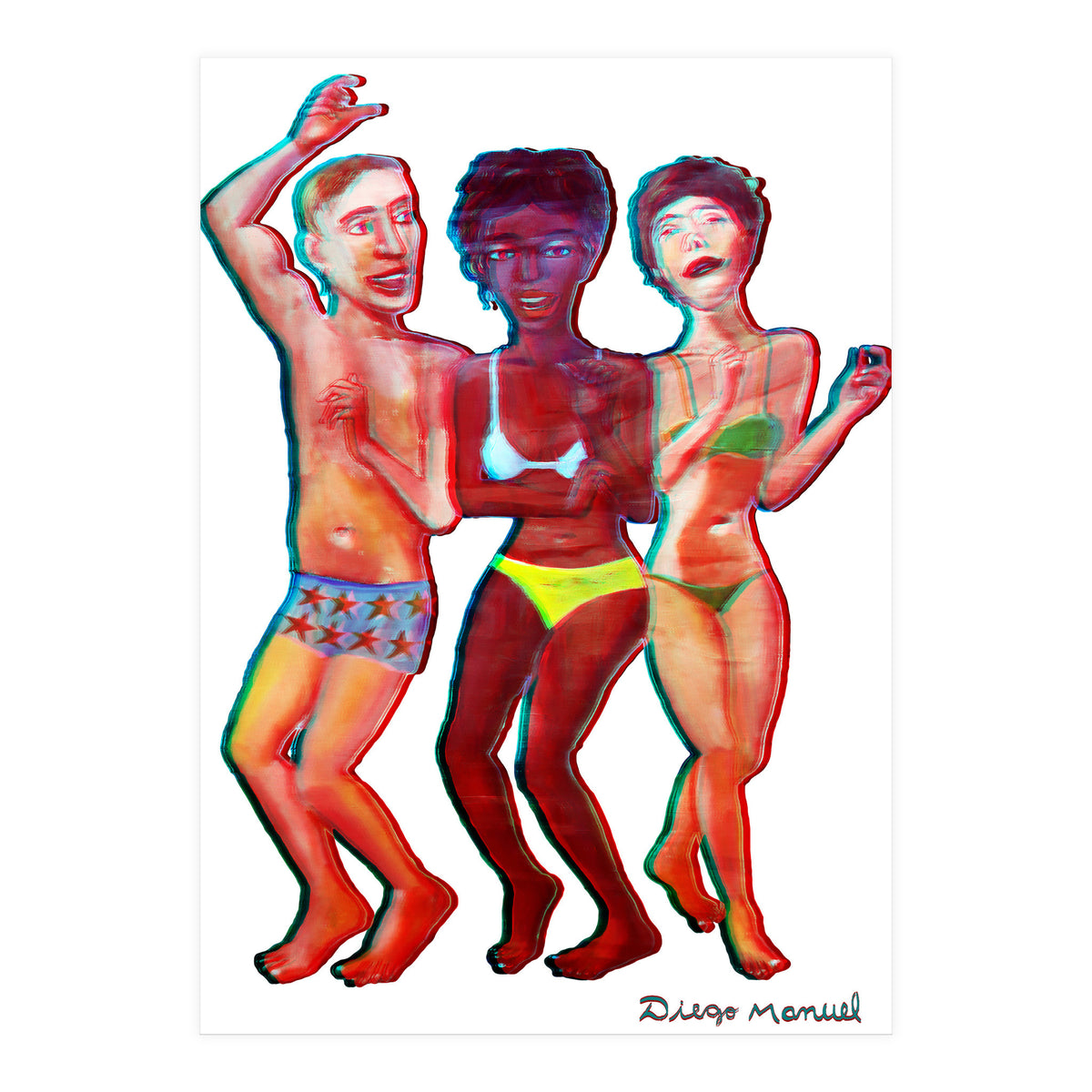 Beach Party 3d 4 (Print Only)