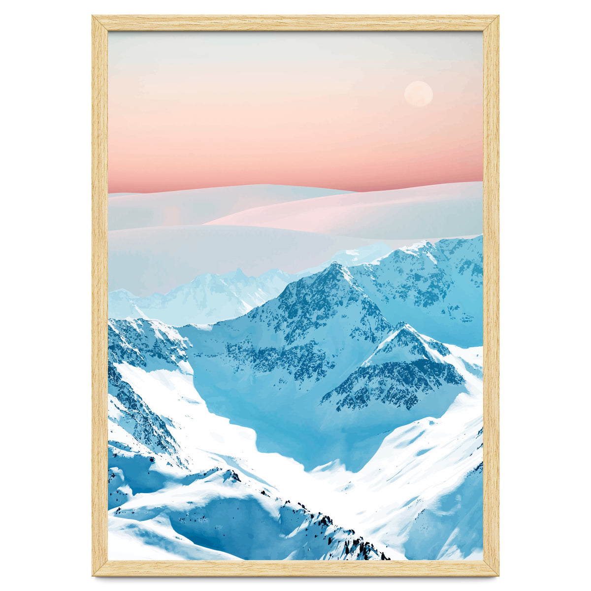 Snow & Blush Horizon