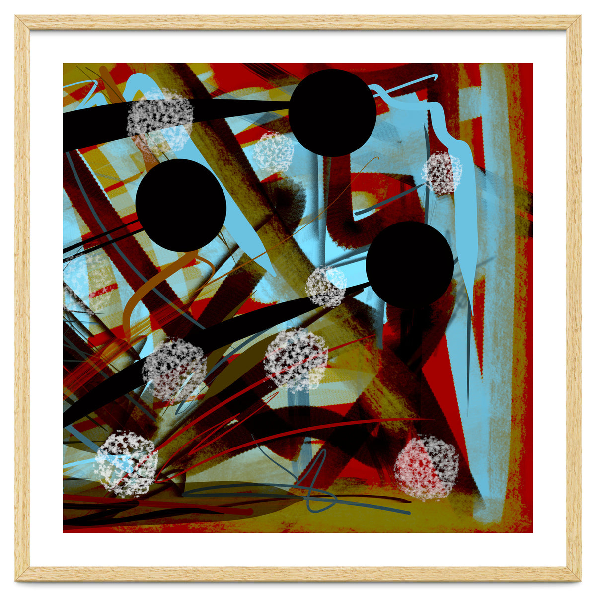 Brown In Sepia With White Drops