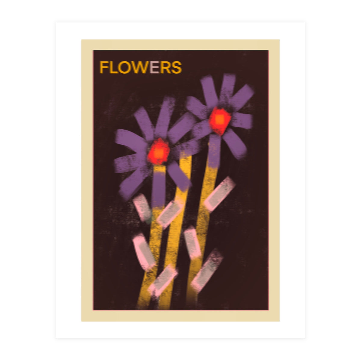 Blurry flowers  (Print Only)
