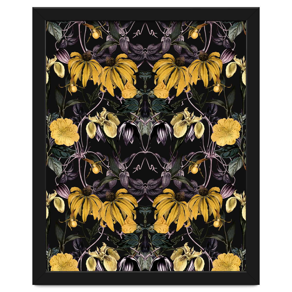 Nocturnal botanical garden kaleidoscope