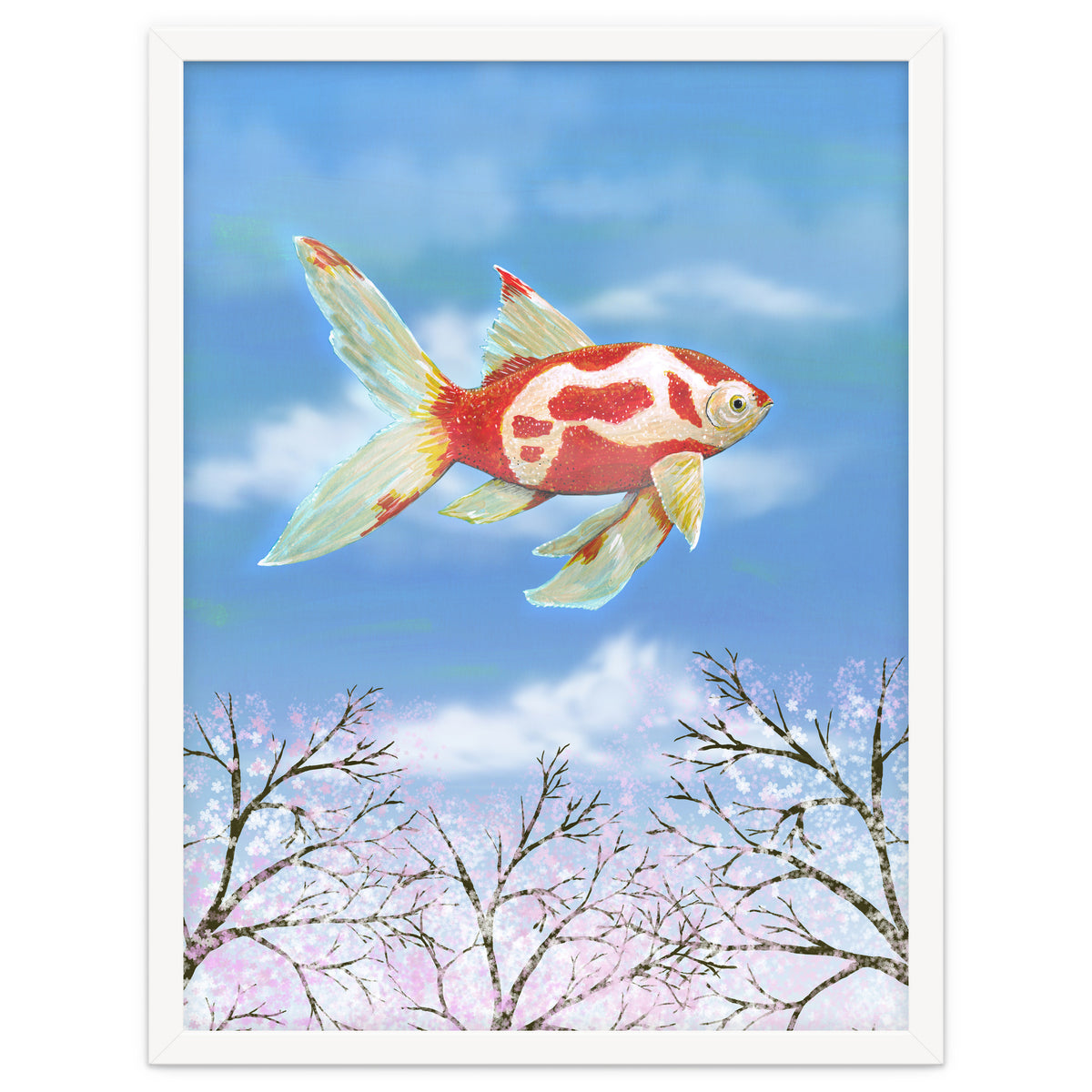 Flying goldfish