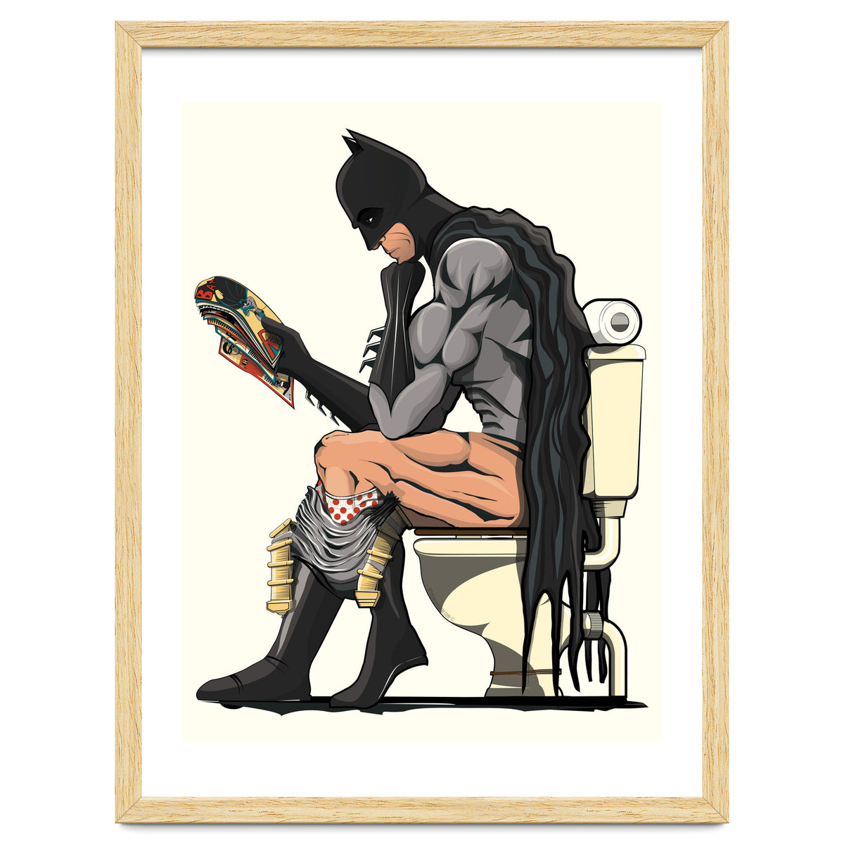Batman on the Toilet