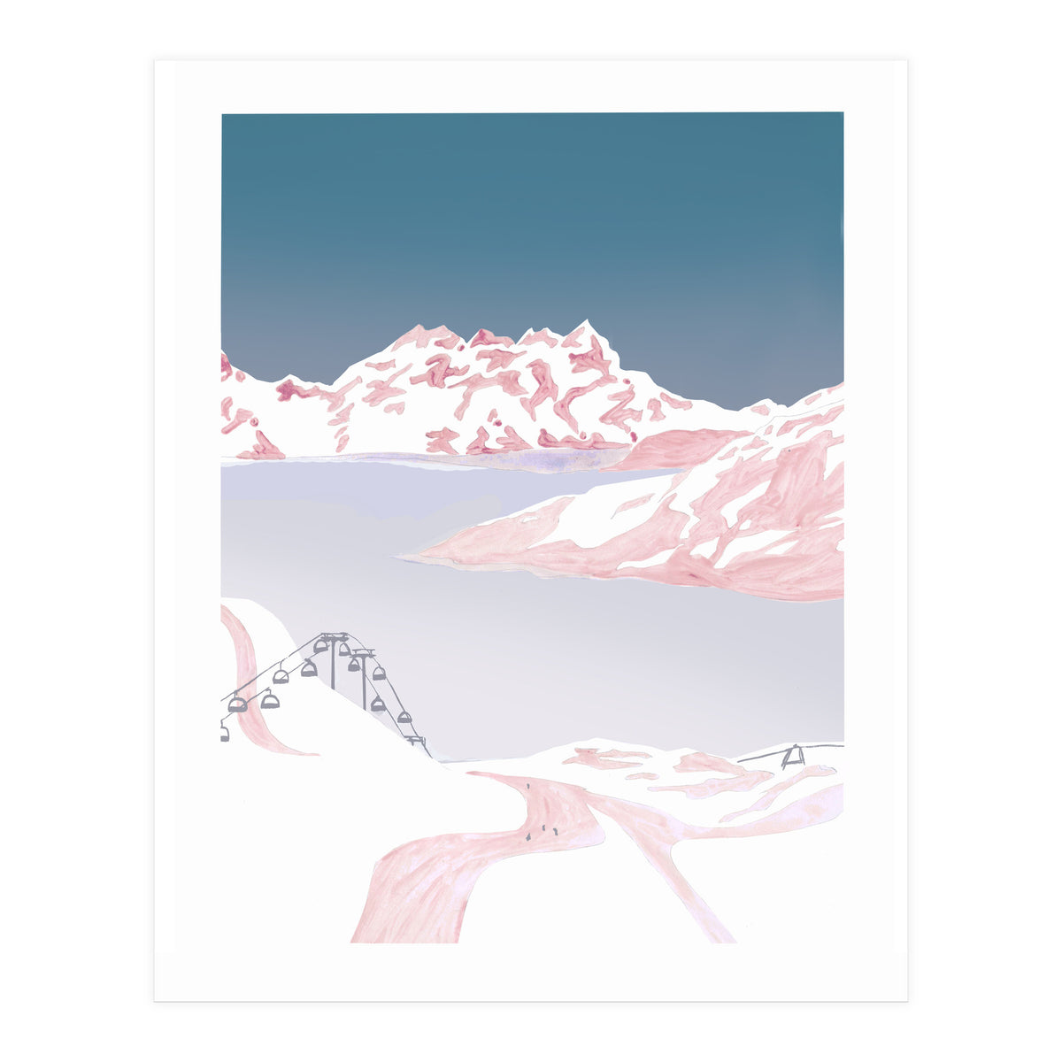 Mountain Love Slopes (Print Only)