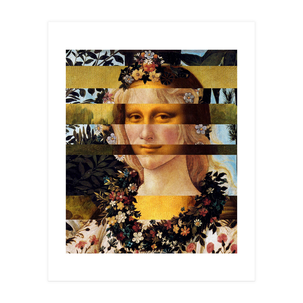 Leonardos Mona Lisa  Botticell (Print Only)
