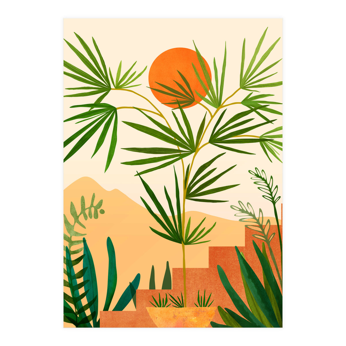 Harvest Moon Landscape (Print Only)