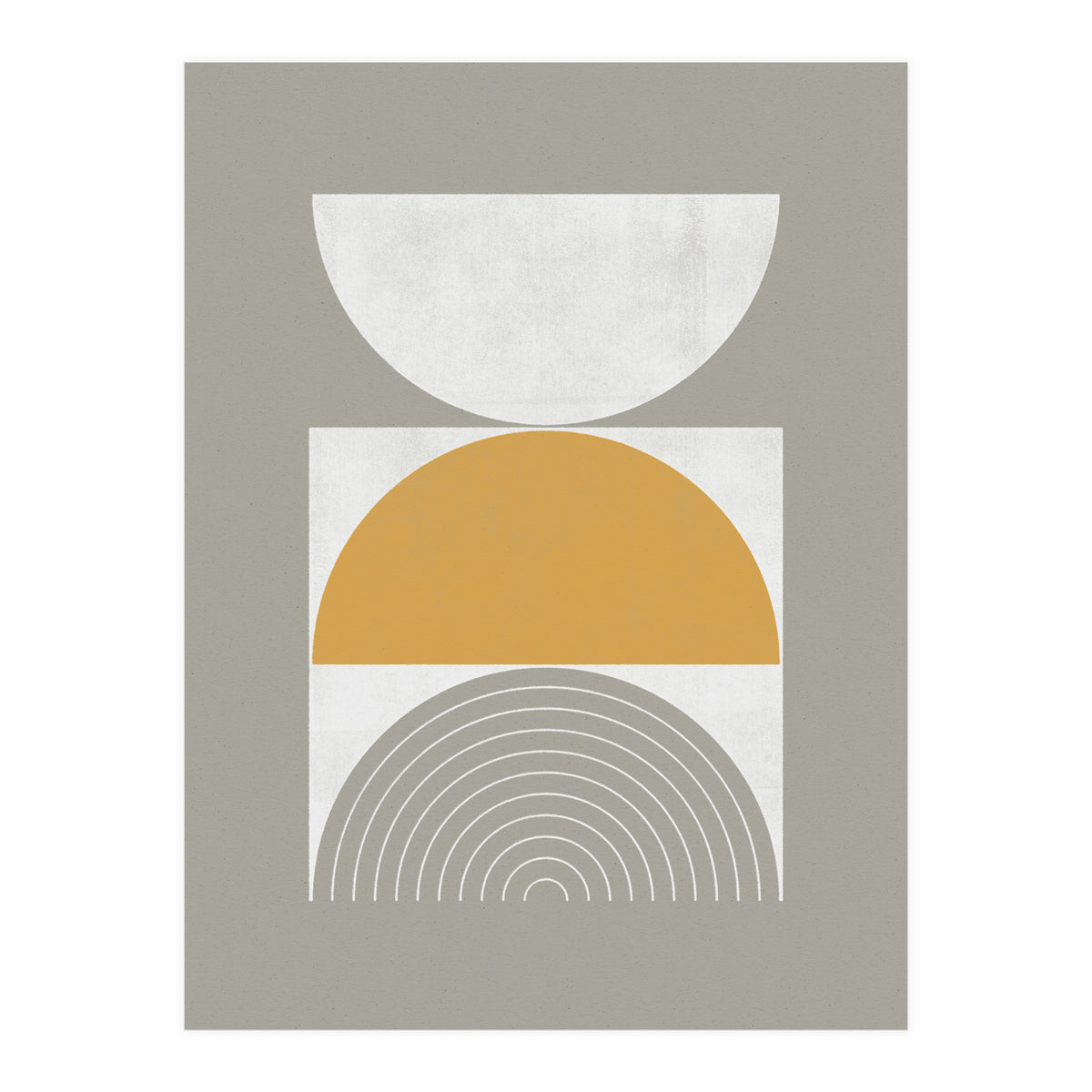Mid-Century Modern No.29 - Woodblock Print (Print Only)