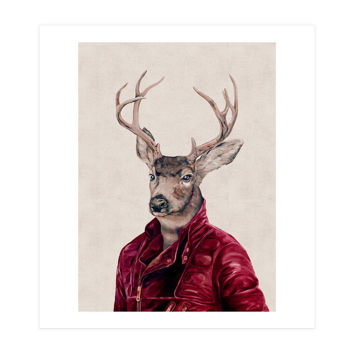 Deer In Leather (Print Only)