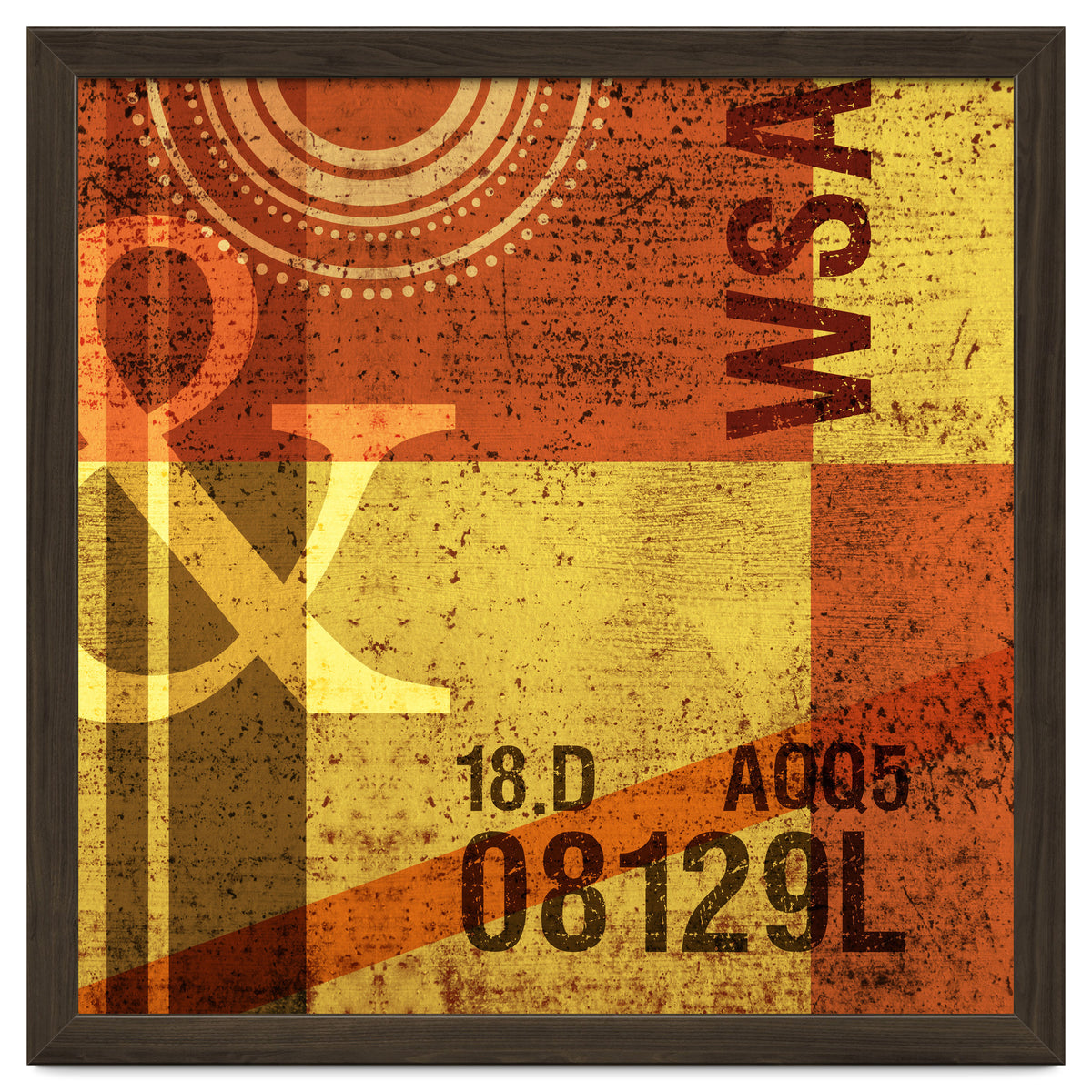 Abstract Industrial Yellow