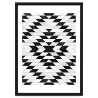 Urban Tribal Pattern No.15 - Aztec - White Concrete