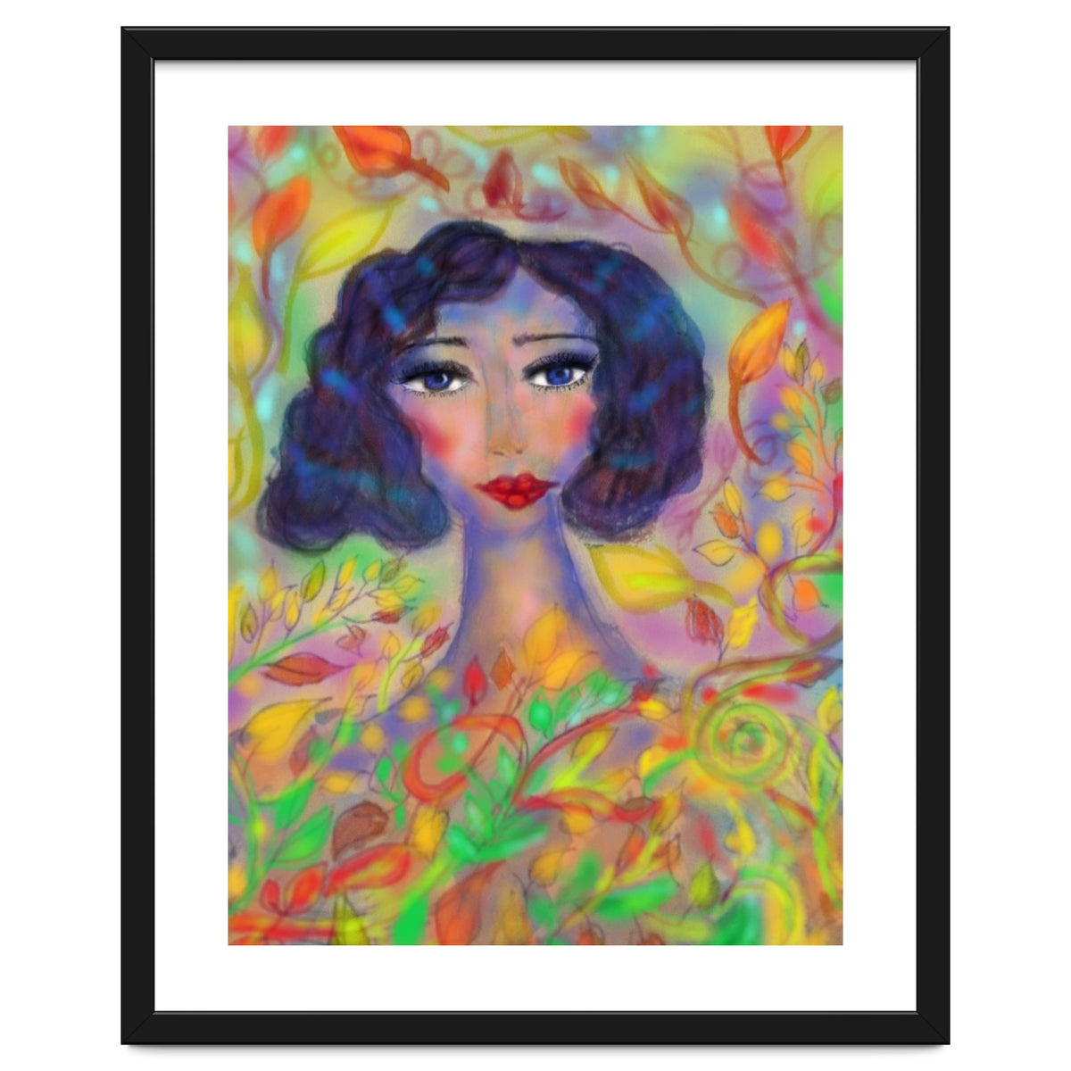 A GIRL IN AN ENCHANTED FOREST