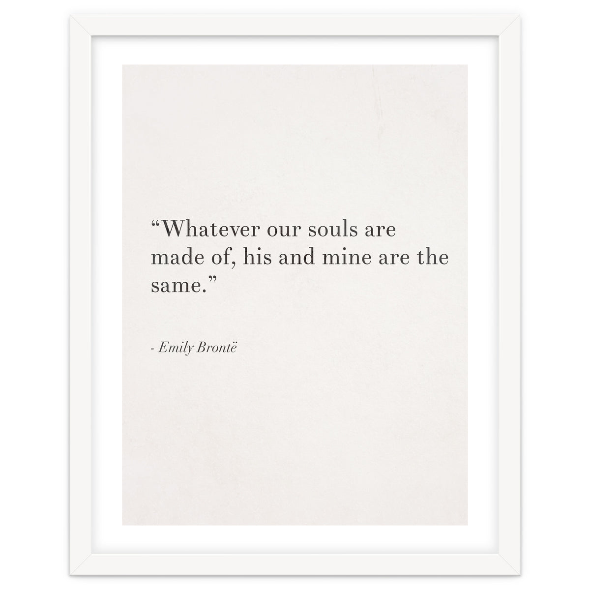 Whatever Our Souls Are Made Of By Bronte, White