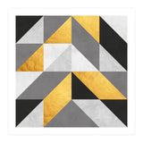 Gray and Gold Composition V (Print Only) thumbnail