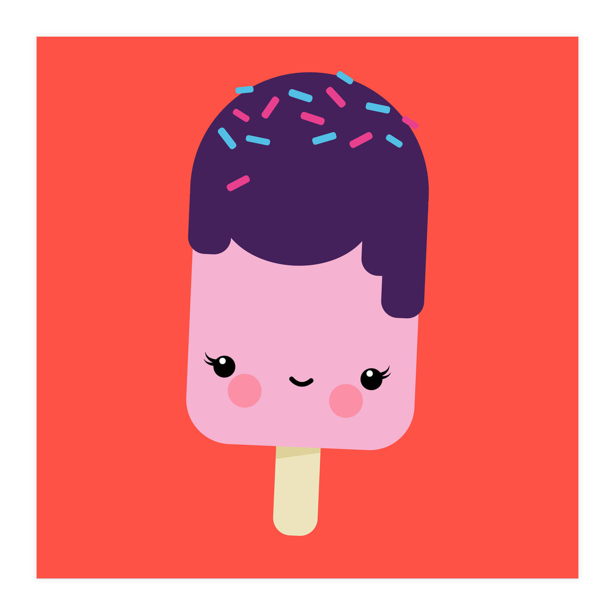 Sweet Kawaii Ice Cream (Print Only)
