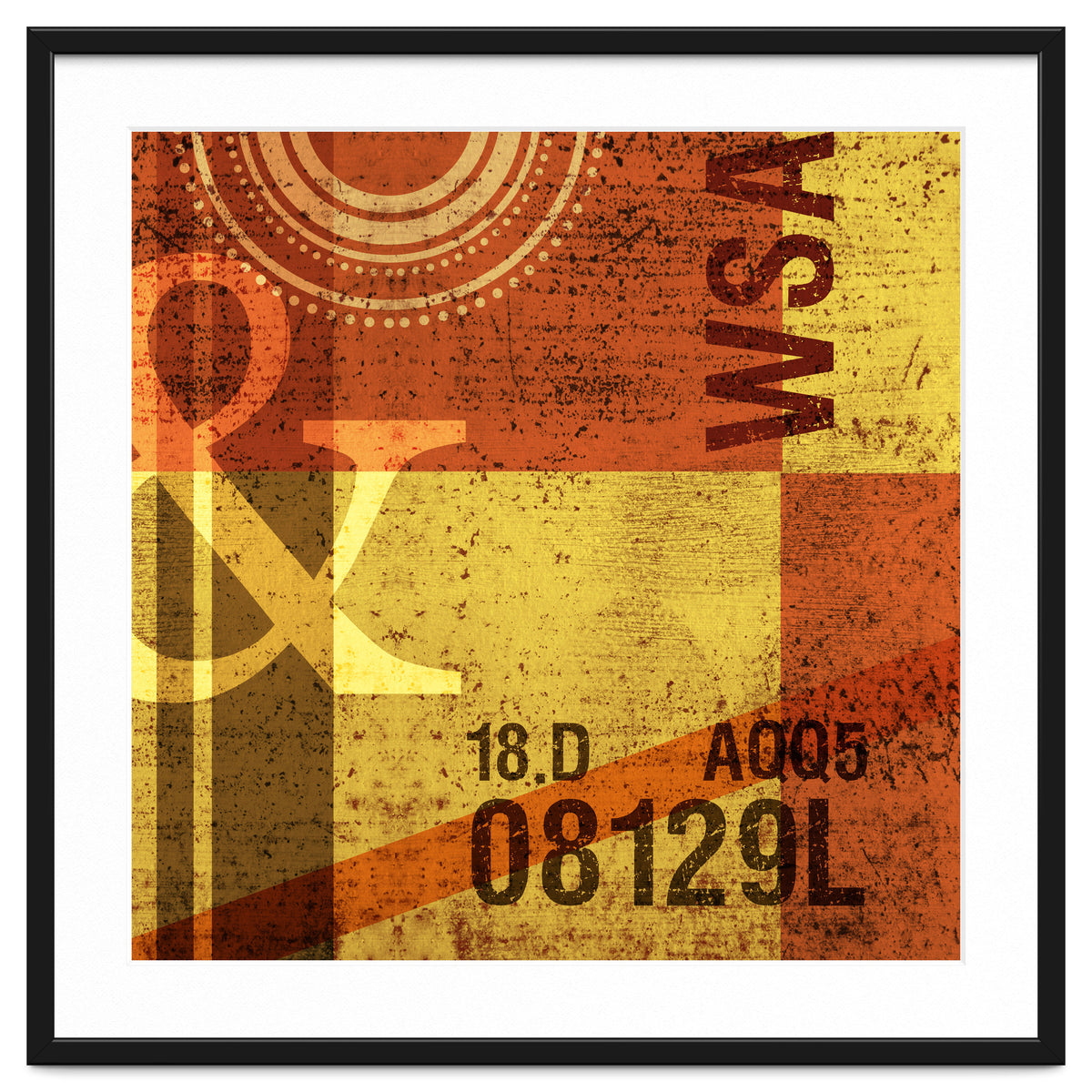 Abstract Industrial Yellow