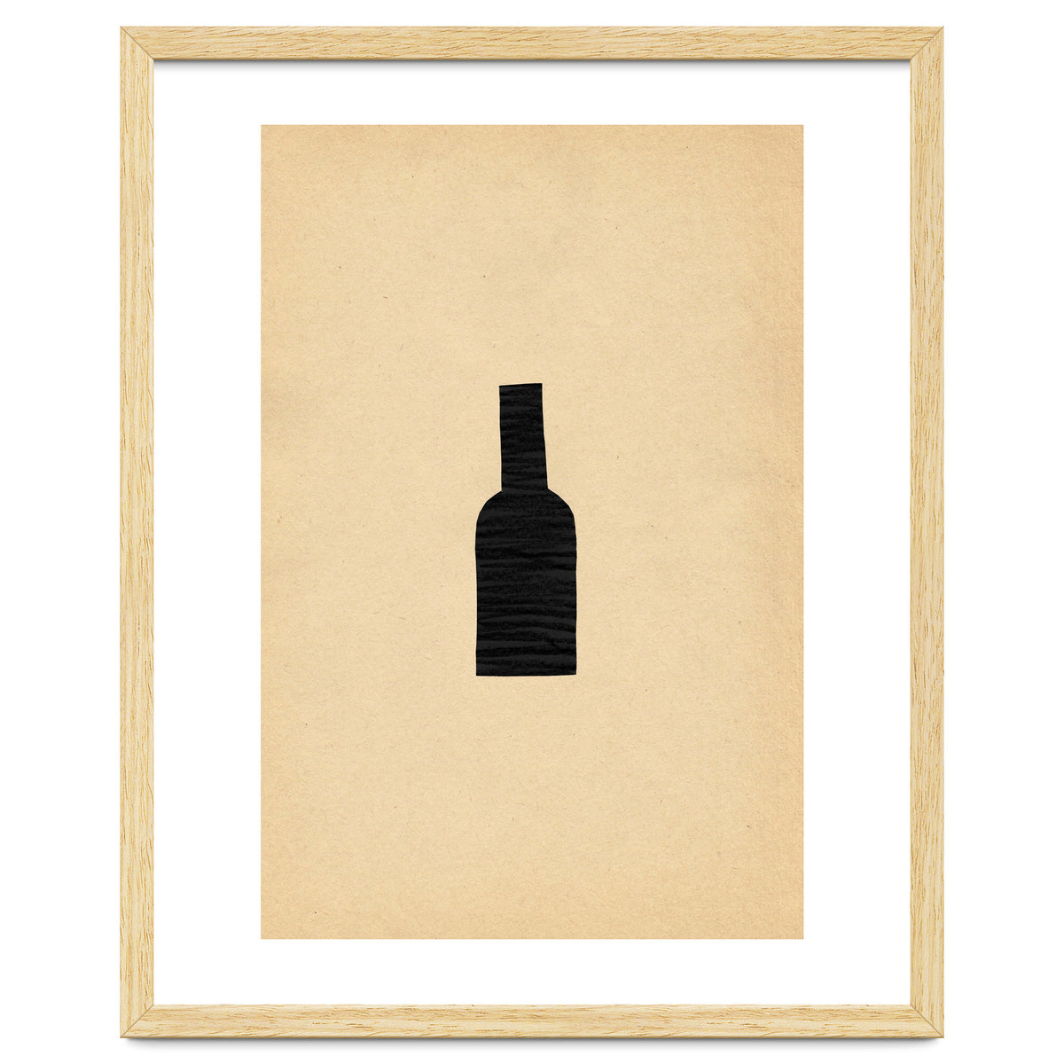 Abstract wine bottle