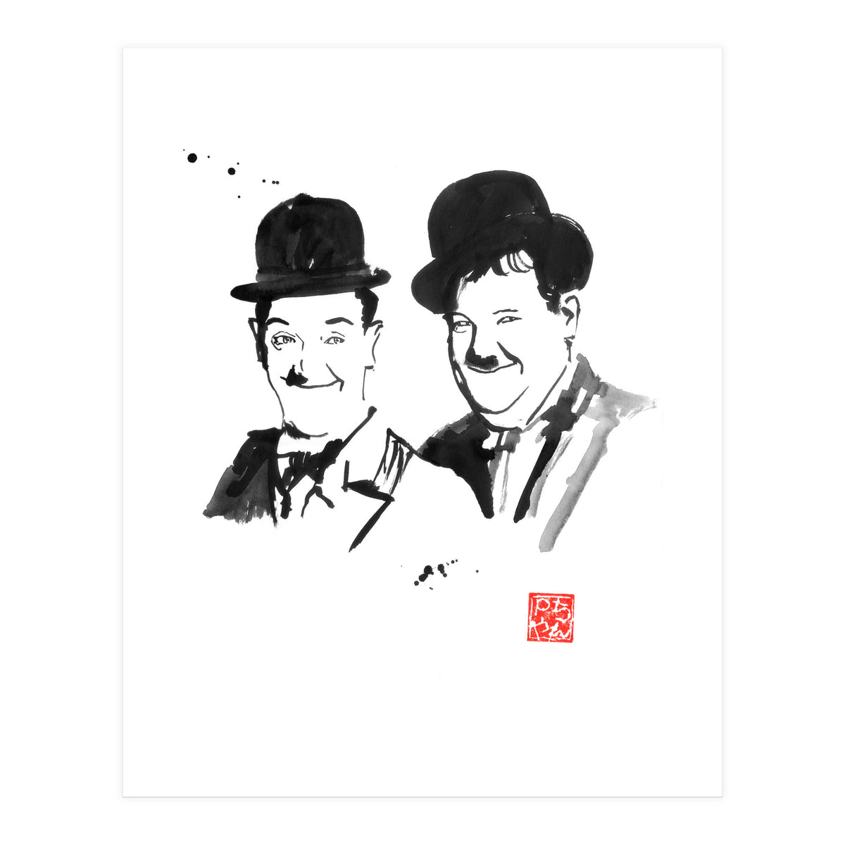 Laurel And Hardy (Print Only)