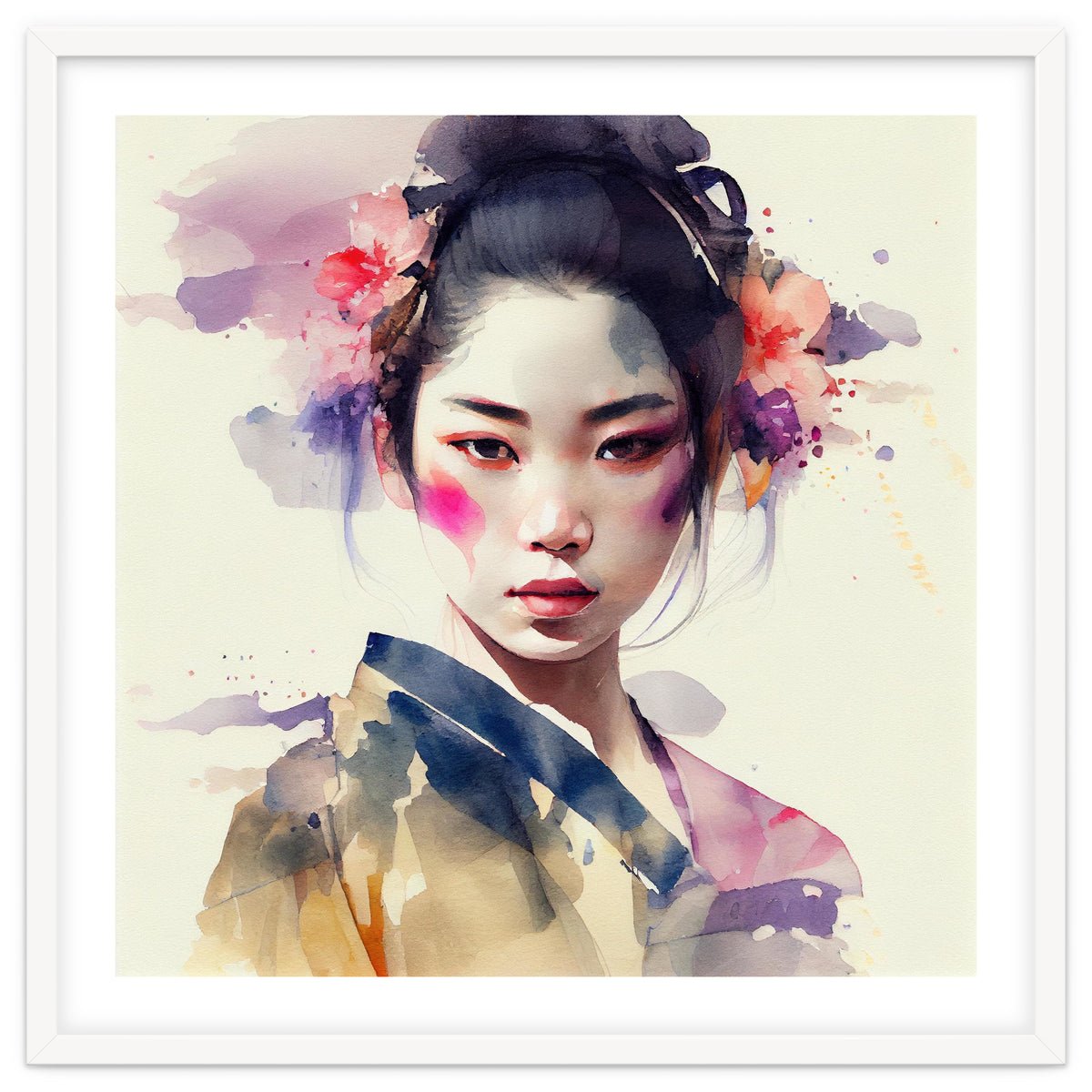Watercolor Modern Geisha #6