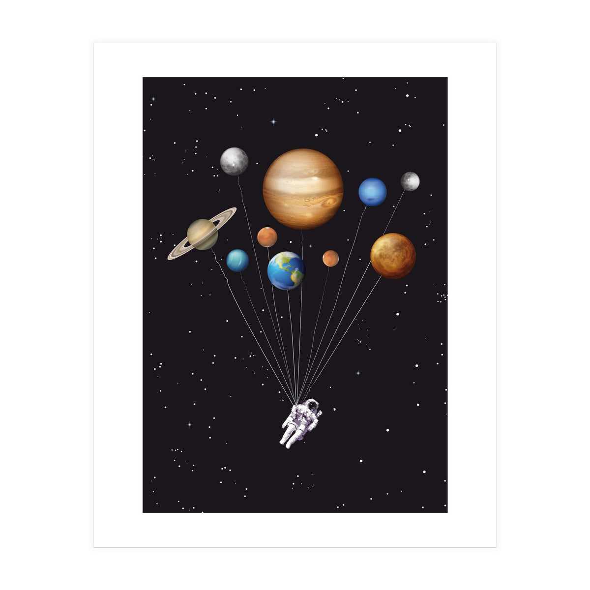 Space traveller poster (Print Only)