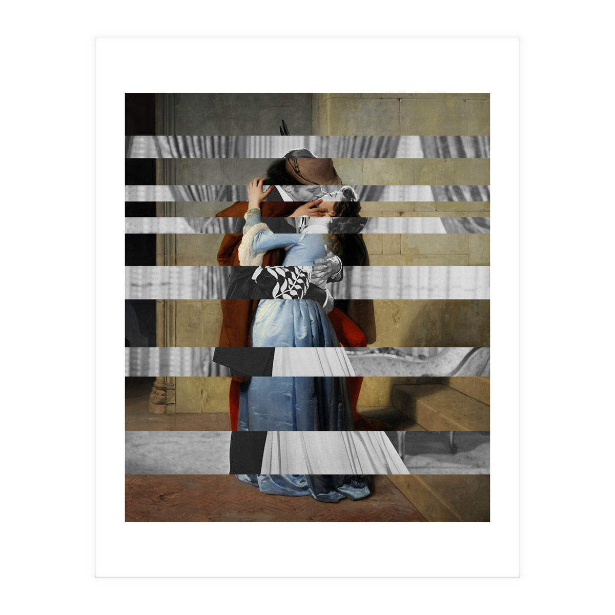 Hayez's "The Kiss" & Clark Gable and Vivien Leigh (Print Only)