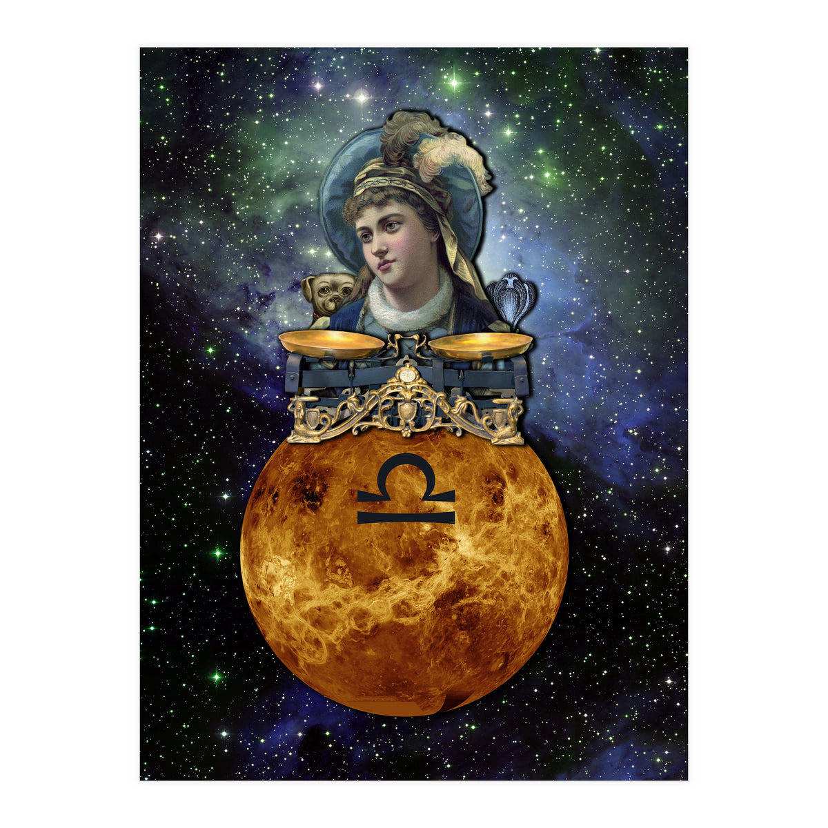 Libra Zodiac Sign (Print Only)