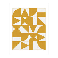 My Favorite Geometric Patterns No.13 - Mustard Yellow (Print Only)