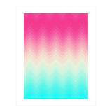Chevron pink and blue (Print Only) thumbnail